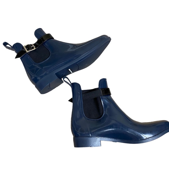 Marc Fisher Rain Boots Ankle Womens Sz 7 Blue - Picture 2 of 6